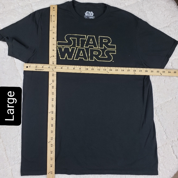 NWOT STAR WARS T-SHIRTS BLACK & GOLD SIZE L, XL - Picture 8 of 12